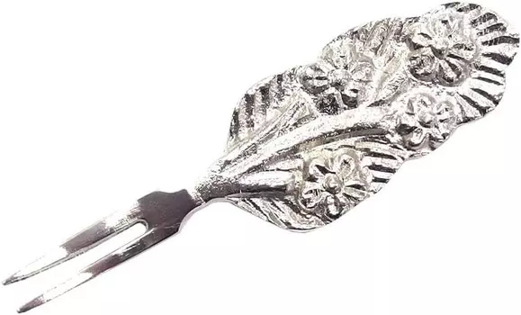 Keystone KI055428 Латунная десертная вилка для столовых приборов, сиреневый, серебристый, Ш 1,0 x Г 0,2 x В 3,1 дюйма (2,5 x 0,6 x 8 см), Lilac Silver