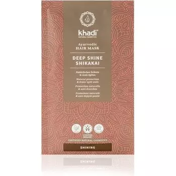 Khadi Аюрведическая маска для волос Deep Shine Shikakai 50 г - увлажняющая и защитная для секущихся кончиков