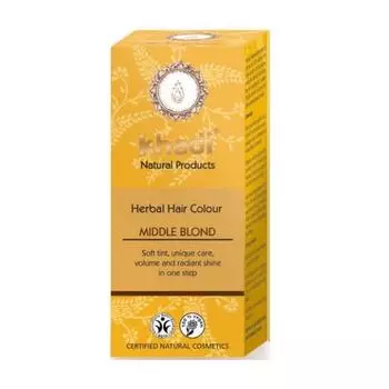 Khadi Хна Herbal Hair Color для волос Средне-русый 100г