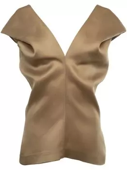 KHAITE ами топ, коричневый