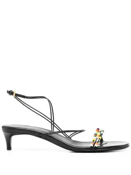 KHAITE босоножки Loop 35, черный