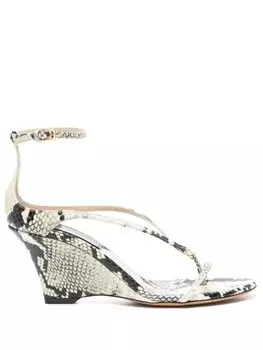 KHAITE босоножки Marion 75, нейтральный цвет