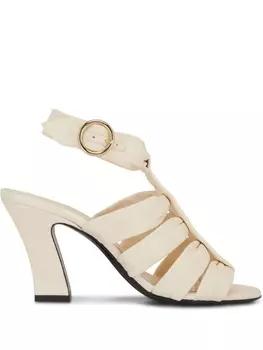 KHAITE босоножки с ремешками, нейтральный цвет