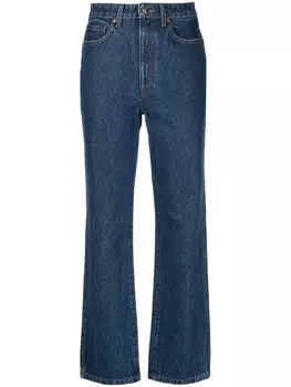 KHAITE джинсы The Abigail прямого кроя, синий
