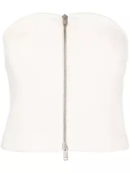 KHAITE креповый топ без рукавов, серый