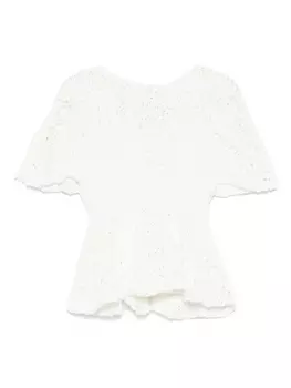 KHAITE Матильда топ, белый