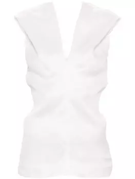 KHAITE шелковая блузка Ami, белый