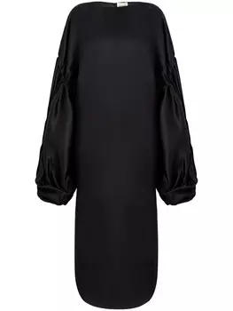 KHAITE шелковое платье макси Zelma, черный