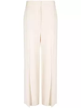 KHAITE широкие брюки с завышенной талией, нейтральный цвет