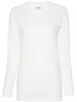 KHAITE топ The Morton из джерси, белый