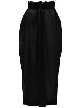 KHAITE юбка миди Ember, черный