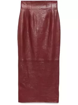 KHAITE юбка миди Loxley, красный