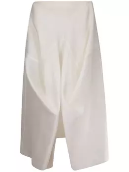 KHAITE юбка миди Sawyer, белый