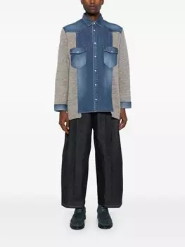 KHOKI рубашка со вставками, синий