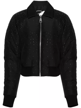Khrisjoy бомбер со стразами, черный