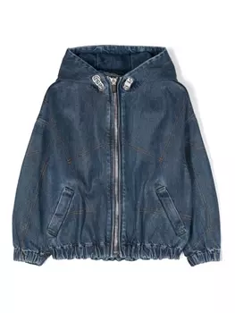 Khrisjoy джинсовая куртка с капюшоном, синий