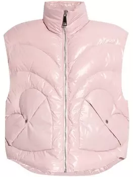Khrisjoy куртка без рукавов с высоким воротом, розовый