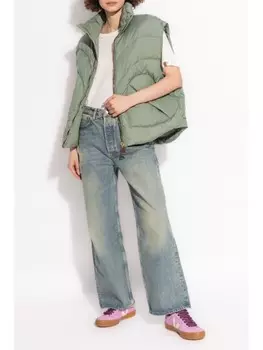 Khrisjoy куртка-жилет с высоким воротом, зеленый