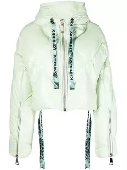 Khrisjoy пуховик Khris Cropped, зеленый