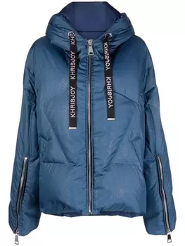 Khrisjoy пуховик Khris Iconic Glitter, синий