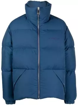 Khrisjoy пуховик с логотипом, синий