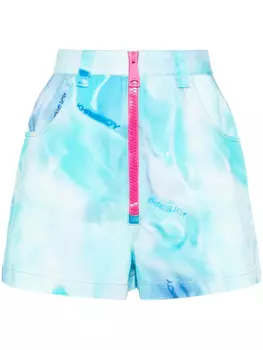 Khrisjoy шорты Horus с принтом, синий