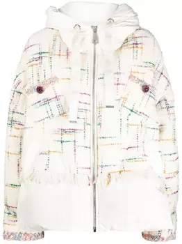 Khrisjoy твидовый пуховик Iconic, белый