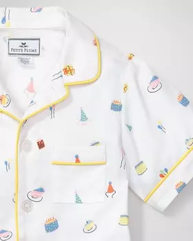 Kid's Birthday Wishes Классический комплект пижамы из двух предметов, размер 6M-14 Petite Plume