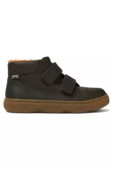 Kiddo 497 кожаные спортивные туфли на липучке Camper, зеленый