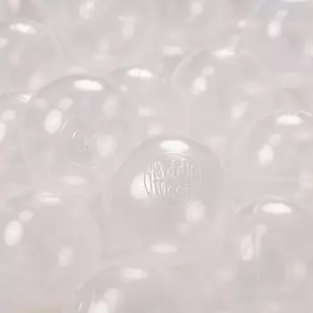 KiddyMoon, шарики пластиковые 6см прозрачные 200/6см