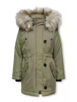 KIDS ONLY зимняя куртка "KOGIRIS FUR PARKA OTW", с капюшоном, цвет Aloe