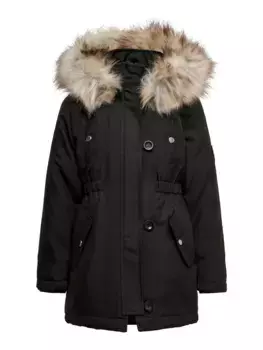 KIDS ONLY зимняя куртка "KOGIRIS FUR PARKA OTW", с капюшоном, черный