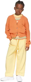 Kids Оранжевый повседневный кардиган из букле Misha & Puff
