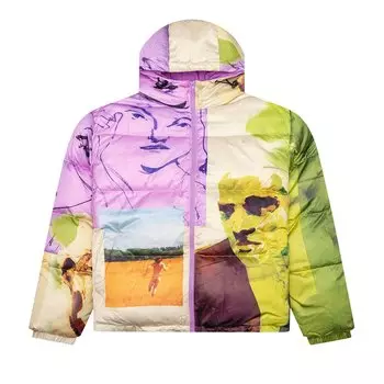 KidSuper Блестящий пуховик с принтом Многоцветный