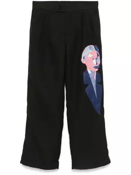 KidSuper брюки с нашивкой, черный