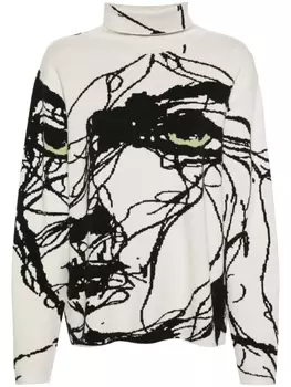 KidSuper джемпер вязки интарсия, белый