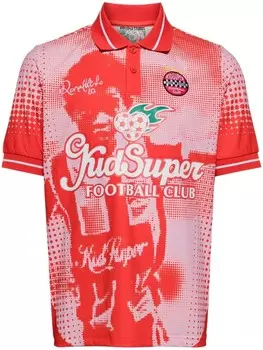 KidSuper рубашка-поло из коллаборации с ronaldinho, красный