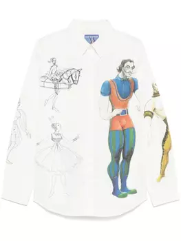 KidSuper рубашка с принтом из коллаборации с Cirque Du Soleil, белый