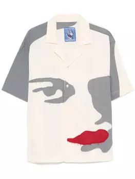 KidSuper рубашка в технике пэчворк, нейтральный