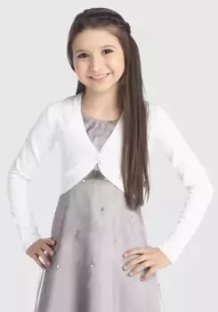 KIDSWORLD Болеро "вязаное болеро", выполнено из мягкого тонкого трикотажа, белый