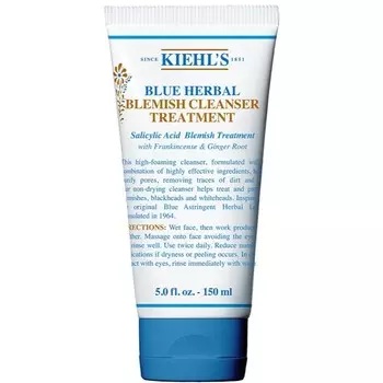 Kiehl's Blue Herbal Gel Cleanser очищающий гель для проблемной кожи для женщин 150 мл
