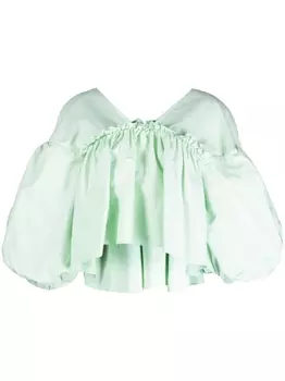 Kika Vargas топ Donna с V-образным вырезом, зеленый