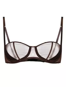 Kiki de Montparnasse бюстгальтер-балконет Illusion, коричневый