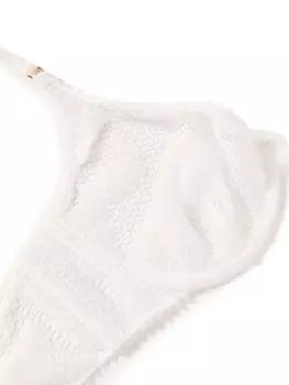 Kiki de Montparnasse бюстгальтер в технике кроше, белый