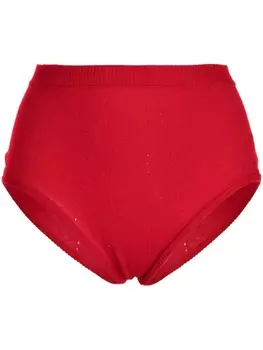 Kiki de Montparnasse кашемировые трусы с завышенной талией, красный