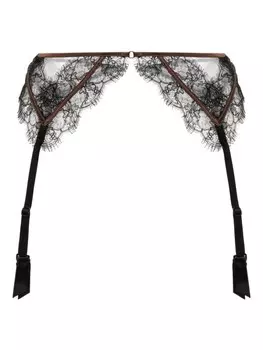 Kiki de Montparnasse кружевной пояс для чулок, черный