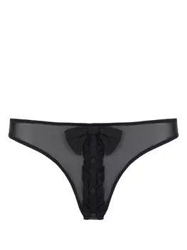 Kiki de Montparnasse прозрачные трусы-брифы, черный