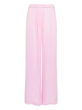 Kiki de Montparnasse шелковые брюки палаццо Georgette, розовый