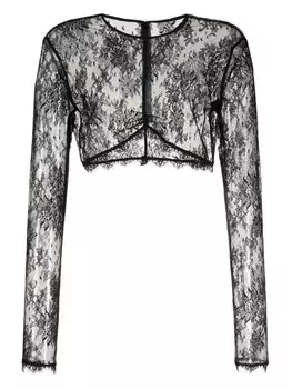 Kiki de Montparnasse топ Jolie с кружевом, черный