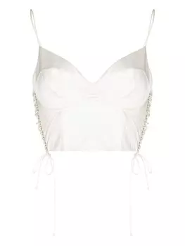 Kiki de Montparnasse топ-корсет на шнуровке, белый